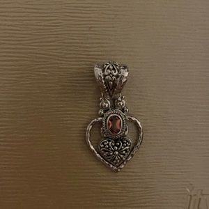 Topaz silver pendant